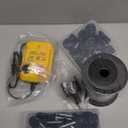 Electric Fence for Preventing Animals Intruding 2 Mile 110VAC 0.35 Joule Electric Plug in Fence, 50 Black Insulator and 1 Socket Tool 250ft Aluminum Wire for Animals and Keep Out Predators