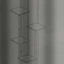 GLOKUUCA 6 Tier Plant Stand Indoor Outdoor, Wood Metal Corner Shelf, Multiple Flower Pot Rack Holder Shelves, Planter Shelf Display Storage Organizer White