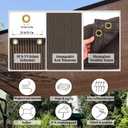 90% Sun Shade Cloth for Patio, 12x20 Ft Breathable Sunshade Fabric for Garden, UV Resisant & Privacy Protection Shade Screen for Pergola, Backyard, Deck, Balcony, Mocha