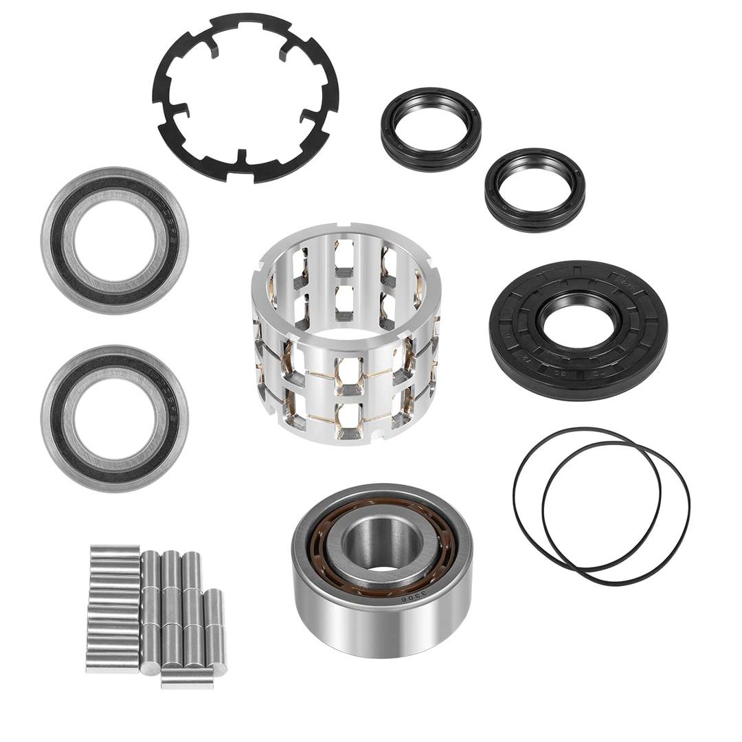 Front Differential Bearing Rebuild Kit - for Polaris Ranger RZR 570 800 900 | with Aluminum Roll Cage for Sportsman 325 Ace (2014-2016), Sportsman 570 Ace (2015-2017), Silver