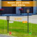 Chunful 8 Kit Solar Light Stakes Replacement Lame Lamp Extension Pole Ground Stake and Joint Connector Kit for Outdoor Garden Backyard(12.2 Inch)