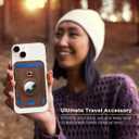 PureGear Mag AirTag Wallet, Magnetic Wallet with Protective AirTag Holder for iPhone 17/16/15/14/13/12 Series, MagSafe Compatible, Holds Up to 8 Cards, Slim Minimalist, AirTagNot Included (Chestnut)
