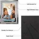 Calenzana 4x6 Picture Frame Sparkle Glass Photo Frames Set for Tabletop, 2 Pack