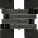 SOSS Invisible Hinge Model 220 for 2" Thick Material, 20 Minute Fire Rated, Zinc, Black E-Coat Exterior Finish, Model Number 220US19