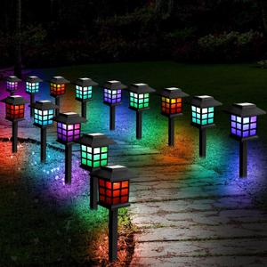 Treela 24 Pack Solar Pathway Lights Outdoor Waterproof LED Solar Powered Landscape Lights Decor for Yard Garden Patio Lawn Driveway Walkway Sidewalk Pathway Outdoor