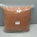 Round Corduroy Pillow Heaboard Decorative Throw Pillows with Insert for Sitting Up in Bed Backrest Body Support Sofa Daybed Dorm Bedroom (18''*18'', Fall Orange)