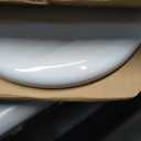 Mayfair Linden Slow Close Toilet Seat, Non Slip Heavy Duty Wood, Easy Install, Elongated, White