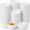 Tioncy 100 Pcs Soup Bowls Unbreakable Cereal Salad, 10 oz, White