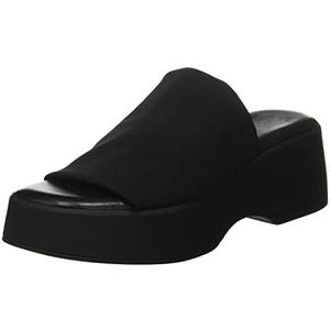 Minshluu Womens Wedge SIides Sandals Platform Open Toe Slip On Elastic Band Wedges Shoes,Size 11