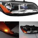 munirater 1 Pair Headlights Replacement for Pa-ssat 2012 2013 2014 2015 Headlamp Assembly Halogen Driver & Passenger Side 561941005D | 561941006D |