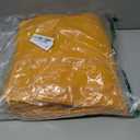 BALCONY & FALCON Rectangle Tablecloth Washable Wrinkle Resistant and Water Proof Table Cloth Decorative Linen Fabric Tablecloths for Dining Parties Kitchen Wedding and Outdoor Use (Golden, 55x95)