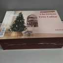 28In Christmas Tree Collar - Woven Hyacinth Tree Collars for Artificial Trees - Rattan Rustic Farmhouse Basket for Tree Base Cover with Cord Cut-Out for 6Ft 7.5Ft Tree (Brown)