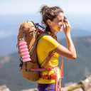 YCT Collapsible Water Bottle 17oz500mlTravel Portable Sport Water BottleReusable Silicone Foldable Water Bottles for Gym Camping Hiking (Purple+Black)
