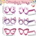 36 Pcs Butterfly Party Favors for Girls Kids, Paper Eyeglasses for Birthday Party Supplies, Spring Easter Decorations, Photo Booth Props, Bulk Goodie Bag Stuffers, Classroom School Rewards