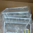 ADBIU Under Sink Organizer 2 Pack, Adjustable Height (11"-15.75") Under Cabinet Storage, 2 Tier Pull Out Sliding Drawers for Kitchen Bathroom, Heavy Duty Metal Shelf, White (X-Large)