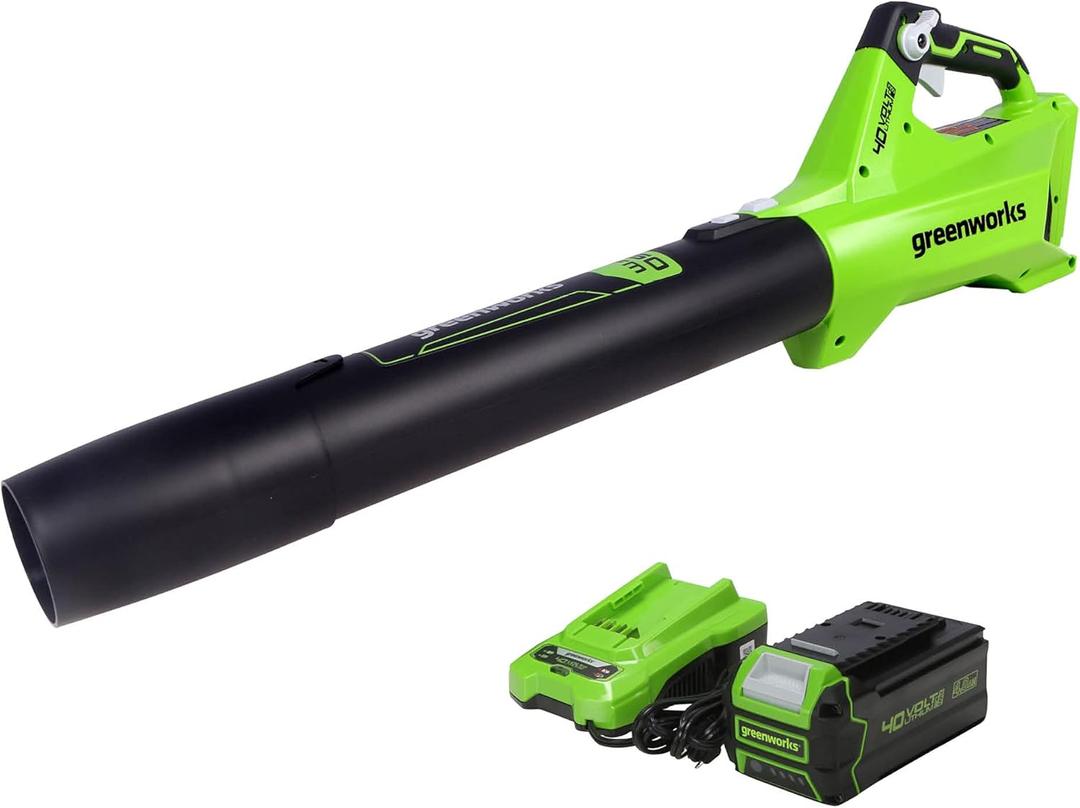 Greenworks Jet Blower Performance Turbo Button 40V Battery Quick Charger 2411902
