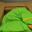 Indoor Bounce House with Slide, Inflatable Bouncy House for Kids 3-6, Bounce Area 6'x6', Capacity 300 lb - Green