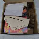 Yookeer 6 Pcs Day of the Dead Photo Frames Fits 4x6 Pictures, Sugar Skull Wooden Picture Frame with Stand for Tabletop Display Dia De Los Muertos Altar Decor Mexican Fiesta Gift (Classic)