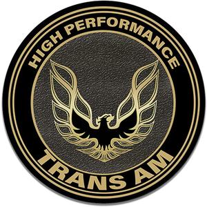 High Perfomance Trans Am Emblem Bird Photograph Reproduction Car Company Garage Signs Metal Vintage Style Decor Metal Tin Aluminum Round Sign Home Dcor 12" Sign