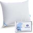 Continental Bedding 100% Siberian Goose Down Pillow 800 Fill Power, Medium, Queen, White