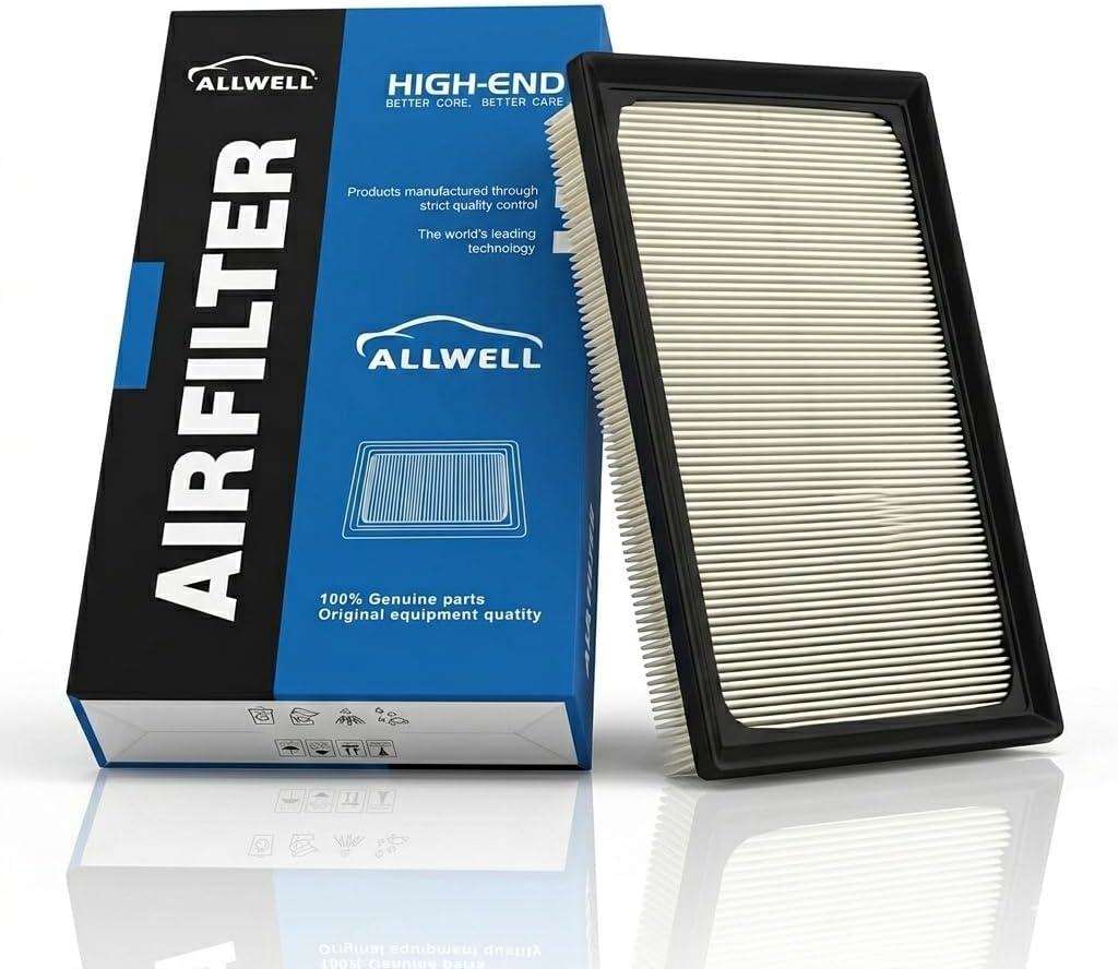 ALLWELL Engine Air Filter for Toyota RAV4 Hybrid (2019-2025), Camry Hybrid (2018-2025), Highlander Hybrid (2020-2025), Sienna (2021-2025), Replacement for 17801-77050,17801-F0020