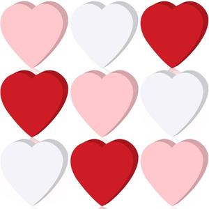 Kisston 360 Pcs Heart Cutouts Paper 3.9 Inch Valentine Cut Outs Bulletin Board Decorations Pink Red Heart Shaped Die Cuts for DIY Classroom Love and Peace School Craft Projects(Fresh Colors)