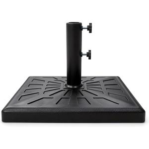 T&Jero 42 lb Square Heavy Duty Patio Market Table Umbrella Base Stand Weight for Outdoor, Black