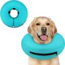 Supet Inflatable Dog Cone for Dogs to Stop Licking, Dog Neck Donut Collar Recovery E Collar to Stop Licking, Soft Pet Cone for Small Medium Large Dogs