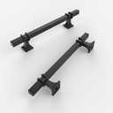 9BUILD 30 Pack 5 Inch Matte Black Cabinet Handles - Black Drawer Pulls T Bar Kitchen Pulls