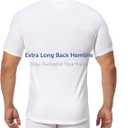 Comfneat Men's 3-Pack Undershirts Stretchy Cotton Spandex T-Shirts V-Neck Shirts for Men (White, XL)