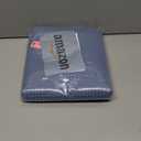 Dynamene Long Fabric Shower Curtain - 78 inch Long Waffle Weave Weighted Cloth Shower Curtains for Bathroom, Heavy Duty Hotel Spa Luxury Bath Curtain Set with 12 Plastic Hooks,72x78, Moonlight Blue