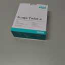 KMC 4-Outlet Surge Twist Cord Reel, Retractable Power Strip Surge Protector, 735J Surge Protection, 5ft Long Retractable Extension Cord, 3-Prong Low-Profile Flat Plug, UL/ETL Certified, Gray