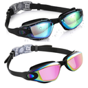 Aegend Kids Swim Goggles, Pack of 2 Swimming Goggles for Children Boys & Girls Age 3-14