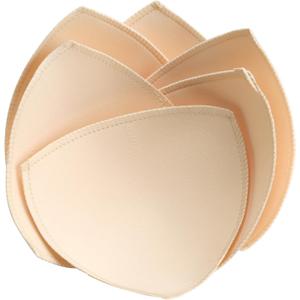3 Pairs Bra Pads Inserts,Sewn Push Up for Sports Bra Cup,Removable Bra Inserts Enhancers for Dresses Swimsuits Bikini (Beige) C/D/E