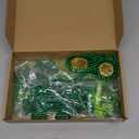 108PCS St. Patricks Day Party Favor Set, Shamrock Glasses Necklaces Bracelets Mustaches Coins Face Tattoos, Green Irish Accessories for St. Patrick's Day Decorations Supplies