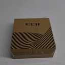 Natural Travertine Napkin Holder - Decorative Square Paper Napkin & Towel Holder for Kitchen, Restaurant, Bathroom - Durable Resin Table Organizer - Stylish Home Gift (Beige) (7 x 7 IN)