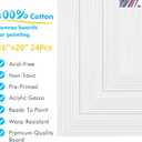 Gotideal Canvas Boards for Painting, 24pcs 16x20 Primed Canvas for Painting, Bulk Painting Canvas for Kids and Adults, White Blank Canvas Panels for Acrylic, Oil, Pour Art Supplies