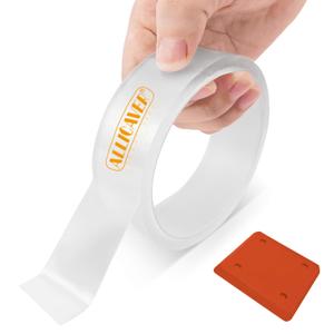 Clear Caulk Tape for Kitchen & Bathroom, Window Weather Sealing Tape, Countertop Sink Tub Shower Caulk Strip Self Adhesive Caulking Sealant Waterproof, Toilet Bowl Stick on Gel, Bathroom Accessories