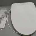 Electric Bidet Toilet Seat, Elongated, Warm Water with Air Dryer, Heated Seat and Slow Close Lid, Front and Rear Wash, LED Nightlight, Wireless Remote, White, 101