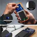 TopMade for MagSafe Wallet with Money Clip, Strongest Magnetic Card Holder for iPhone 17/16/15/14/13/12 Series, for iPhone Wallet with Adjustable Stand, ID Window, RFID Blocking, Black