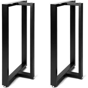 Black Metal Table Legs 28''inch Heavy Duty Metal Desk Legs,DIY Metal Legs for Table,Industrial Table Legs for Home Furniture(Without Plank)