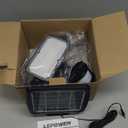 LEPOWER 1600LM LED Solar Security Lights Motion Outdoor, 5500K White Light, IP65 Waterproof Outdoor Flood Solar Light for Yard, GarageBlack