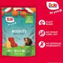 Dole for Pets Dog Biscuits Assorted Apple + Carrot Mix, Real Fruit and Vegetable Flavor Vegan Crunchy Treats, No Wheat Corn Soy or Artificial Additives, Bite Size Training Snacks for Dogs, 7 Oz (EXP 05/20/26)
