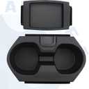 Civic Cup Holder Insert & Coin Holder Tray for Center Console Compatible with 10th Gen Civic Lx Ex Si Accessories Coupe Sedan Hatchback Sport 2016-2020 83446-TBA-A01ZA