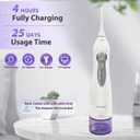 TOVENDOR Electric Water Dental Flosser Teeth Pick, Cordless Flossers Oral Irrigator IPX7 Waterproof 300ML Rechargeable Travel Water Teeth Cleaner with 5 Tips for Home Braces Care Gums Deep Cleaning
