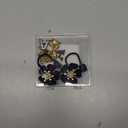 Straw Covers for Stanley Cup Accessories: Black Decorations for Stanley 30 oz & 40 oz Tumbler with Handle, Bling Letter Charms and Flower Silicone Straw Cap Topper, Trendy Stuff for Teen Girls & Women