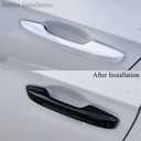 No Adhesive Snap-on Car Door Handle Cover Protector for Honda 11th Gen Civic 2022 2023 2024 2025 2026, Accord CR-V HR-V 2023 2024 2025 2026, Acura Integra 2023~2025 Accessories (1. Glossy Black)