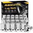 MIKKUPPA M12x1.5 Lug Nuts - Replacement for Ford Fusion Focus Escape, Honda Accord Civic CRV, Chevy Cruze Malibu, Dodge Journey, Jeep Compass Patriot Aftermarket Wheel, 20pcs Chrome Closed End Nuts