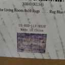 DEYU 8x10 Area Rugs for Living Room Bedroom Room Rug Carpet Washable Dining Room Office Rug Non Slip Modern Abstract Low Pile Blue