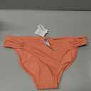 Amazon Essentials Women's Ruched Full Coverage Bikini Bottom, Small